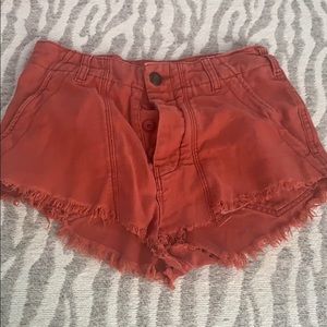 free people jean shorts